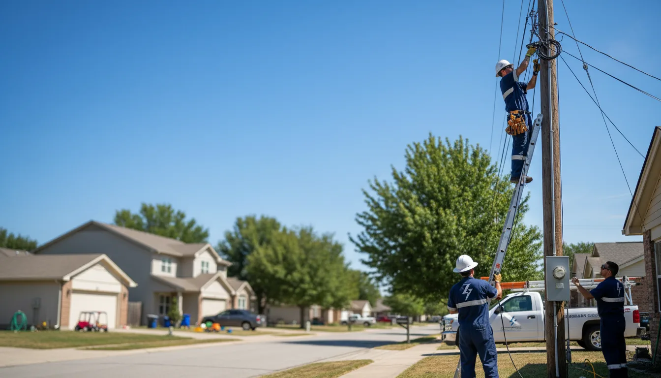 Residential electrician providing installation services in Osseo, MI